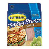 Butterball smoked turkey breast, 98% fat free, deli thin sliced Full-Size Picture